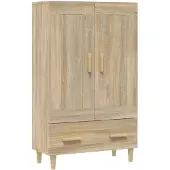vidaXL Hoge kast Sonoma-eikenhout, 70x31x115 cm, houtvezel