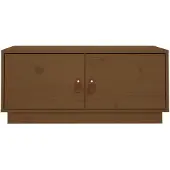 vidaXL Salontafel, honingbruin, 80x50x35 cm, massief grenenhout
