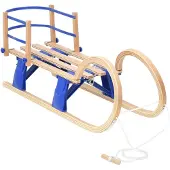 vidaXL Opklapbare slee met rugleuning, 110 cm, multiplex