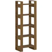 vidaXL Boekenkast/kamerscherm 60x35x160 cm massief hout honingbruin