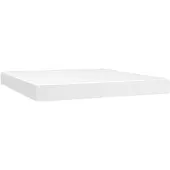 vidaXL Pocketveringmatras, medium, wit, 180x200x20 cm, kunstleer