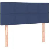 vidaXL Hoofdbord 100x5x78/88 cm stof blauw