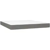 vidaXL Pocketveringmatras medium 160x200x20 cm stof donkergrijs