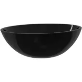 vidaXL Wasbak 50x37x14 cm glas zwart