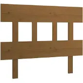 vidaXL Hoofdbord 93,5x3x81 cm massief grenenhout honingbruin