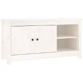 vidaXL - Tv-meubel - 103x36,5x52 - cm - massief - grenenhout - wit