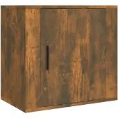 vidaXL Nachtkastje wandgemonteerd 50x30x47 cm gerookt eikenkleurig