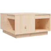 vidaXL Salontafel 60x61x32,5 cm massief grenenhout