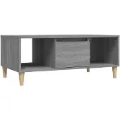 vidaXL Salontafel grijs Sonoma, 90x50x36,5 cm, houtvezel