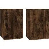 vidaXL Tv-wandmeubels 2 st 40x34,5x60 cm gerookt eikenkleurig