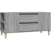 vidaXL Tv-meubel 102x44,5x50 cm bewerkt hout grijs sonoma eikenkleurig