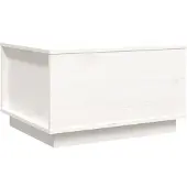 vidaXL Salontafel 60x50x35 cm massief grenenhout wit