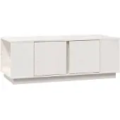 vidaXL Salontafel 110x50x40 cm massief grenenhout wit