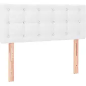 vidaXL Hoofdbord 90x5x78/88 cm kunstleer wit