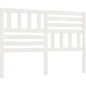 vidaXL Hoofdbord 146x4x100 cm massief grenenhout wit