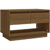 vidaXL Tv-meubel 70x41x44 cm bewerkt hout bruin eikenkleur
