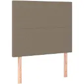 vidaXL Hoofdbord taupe 80x5x118/128 cm Stof