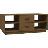 vidaXL Salontafel, honingbruin, 100x50x41 cm, massief grenenhout