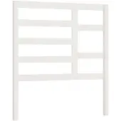 vidaXL Hoofdbord 106x4x104 cm massief grenenhout wit