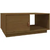 vidaXL Salontafel, honingbruin, 80x50x35,5 cm, massief grenenhout