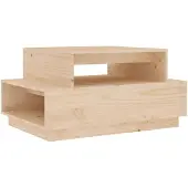 vidaXL Salontafel 80x55x40,5 cm massief grenenhout