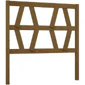 vidaXL Hoofdbord 81x4x100 cm massief grenenhout honingbruin