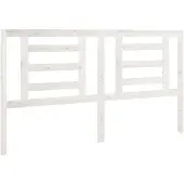 vidaXL Hoofdbord 166x4x100 cm massief grenenhout wit