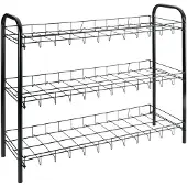 Metaltex - Shoe 3 - Tomado Schoenenrek - 3 lagen - Schoenenrek Metaal - Zwart - 9 paar schoenen - 64x23x59 cm