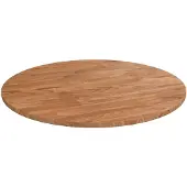 vidaXL Tafelblad rond Ø40x1,5 cm bewerkt massief eikenhout lichtbruin
