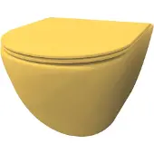 Best design Morrano hangend toilet randloos geel mat