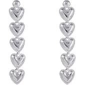 Go Dutch Label Oorknoppen dangling hearts Goud