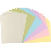 Florence Cardstock Sticker Papier - Pastel - Gekleurd Papier - A4 - 24 vellen - Glad - 216 g