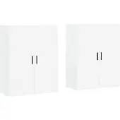 vidaXL Hangkasten 2 st 69,5x34x90 cm wit