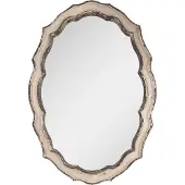 Clayre & Eef Spiegel 52x3x75 cm Beige Bruin Hout Glas Wandspiegel Beige Wandspiegel