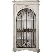 Clayre & Eef Kast 102x42x190 cm zwart hout metaal opbergkast