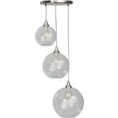 Eth Stoere hanglamp Calvello 3-lichts metaalgrijs