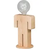 Eth - Moderne landelijke tafellamp, hout - Adam | Woonkamer | Slaapkamer - Organisch design - Geschikt voor LED, fitting E27