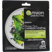 Garnier 1+1 gratis: SkinActive Tissue Gezichtsmasker Pure Charcoal