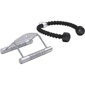 Gorilla Sports Trainingsgrepen set: Triceps touw en roeigreep