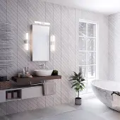 Nordlux Helva Double Basic Badkamer Wandlamp - Wit - 3000K