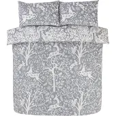 Finest Homeware dekbedovertrek Tatton - polykatoen - grijs - 2-persoons (200x200 + 2st. 50x75 cm)