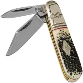 Rough Ryder Barlow Buckshot Bone vouwmes