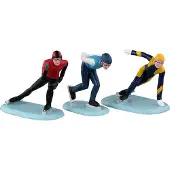 Lemax Speed Skaters S3 Vail Village Collection 2023