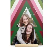 Yoursurprise Gepersonaliseerde houten kerstkaart - Verticaal