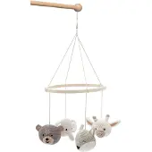 Jollein - Babymobiel - Boxmobiel, Muziekmobiel, Mobiel Baby - Animals