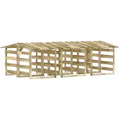 vidaXL Pergola's met dak 6 st 100x90x100 cm geïmpregneerd grenenhout