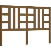 vidaXL Hoofdbord 156x4x100 cm massief grenenhout honingbruin