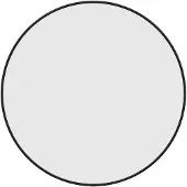 vidaXL Wandspiegel rond Ø50 cm zwart