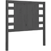 vidaXL Hoofdbord 81x4x100 cm massief grenenhout grijs