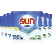 SUN 6x Vaatwastabletten All-in-1 Citroen 47 stuks